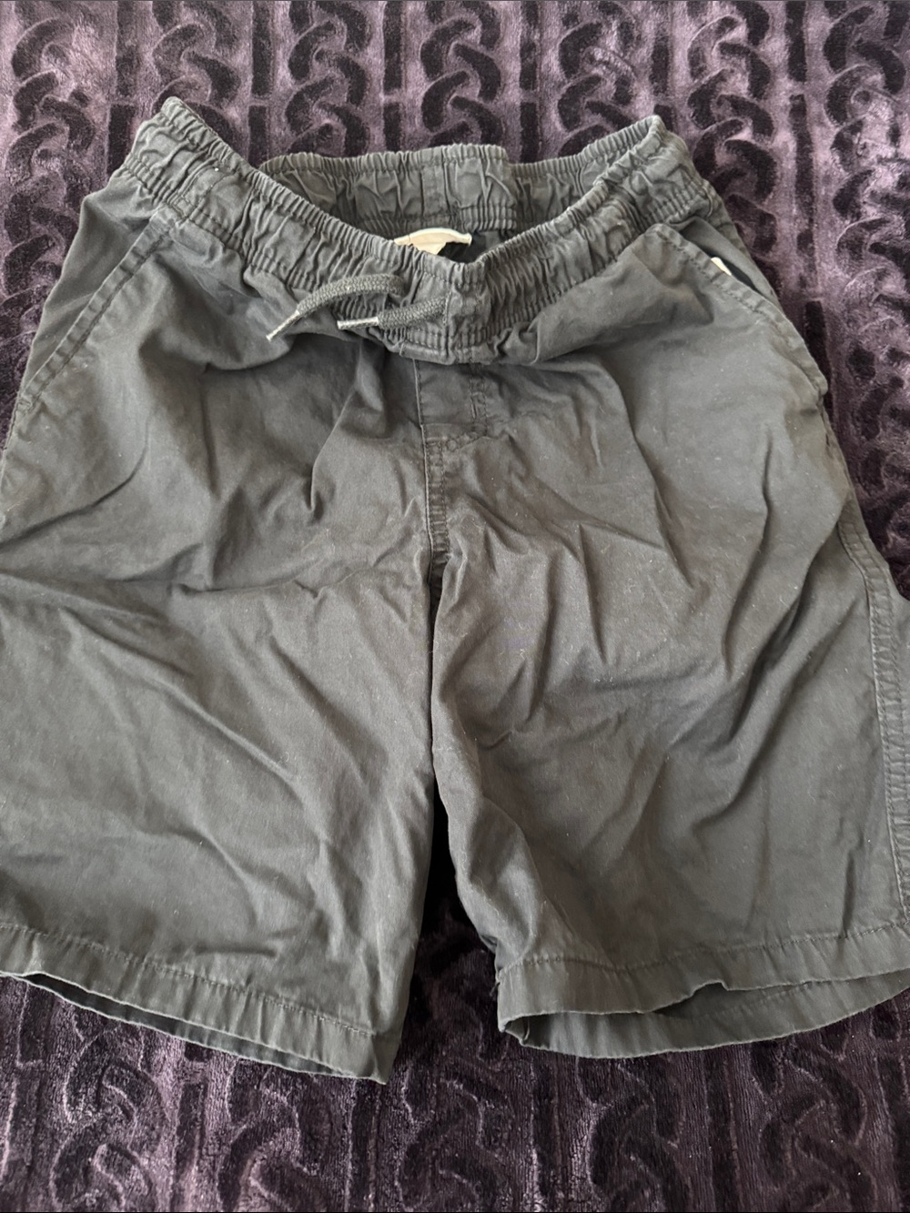 Cat & Jack Black Elastic-Waist Kids Shorts